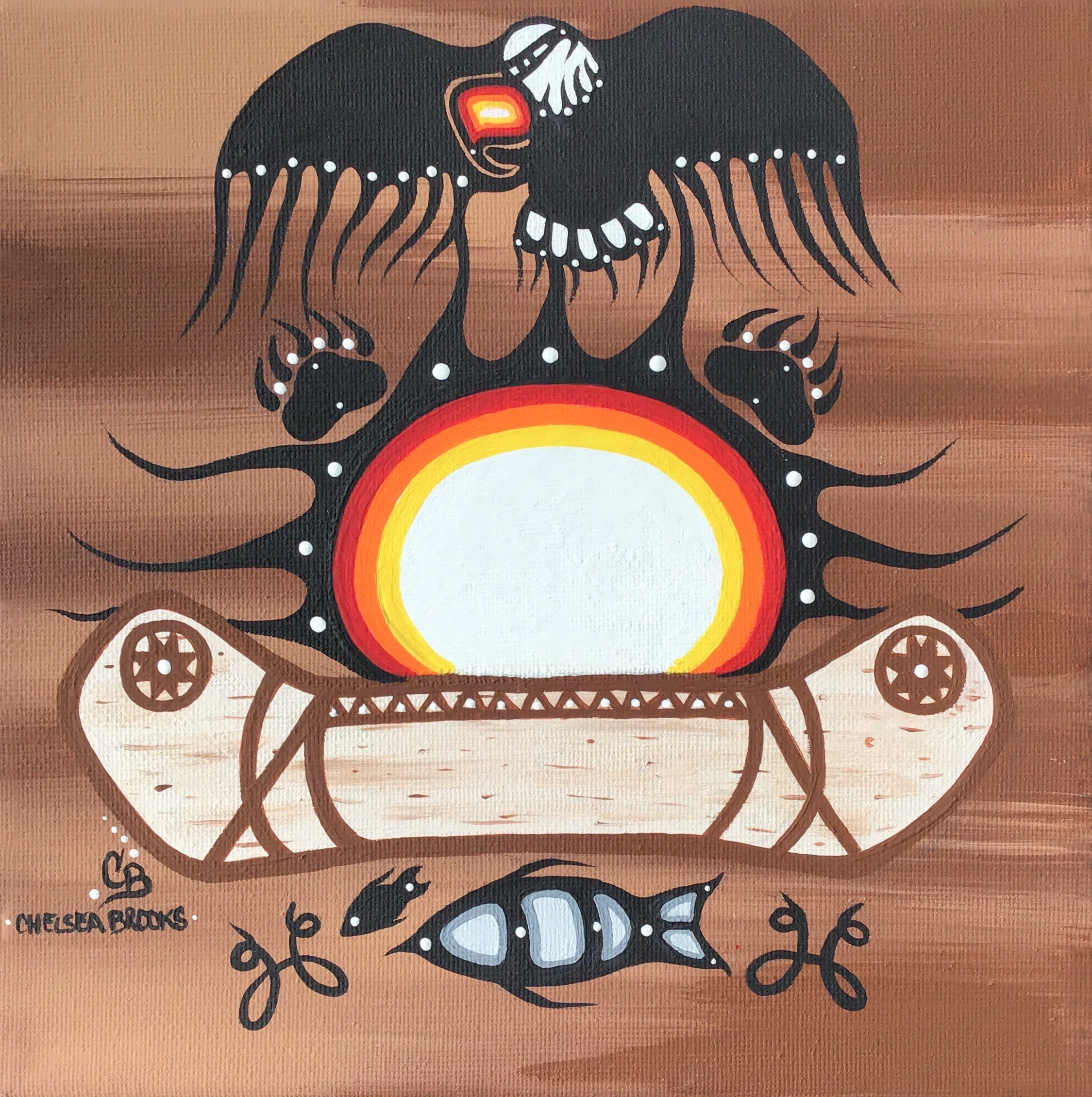 Mi'kmaq History Month art by Chelsea Brooks
