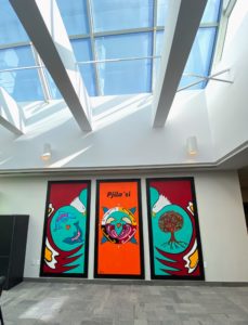 Mi'kmaki paintings by Lorne Julien