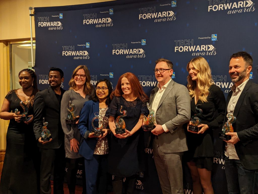 Winners at the 2022 TechForward Awards