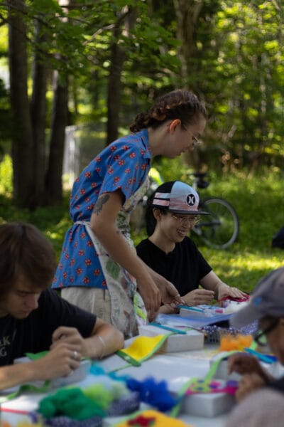 Group of youth enjoying an activity outdoor