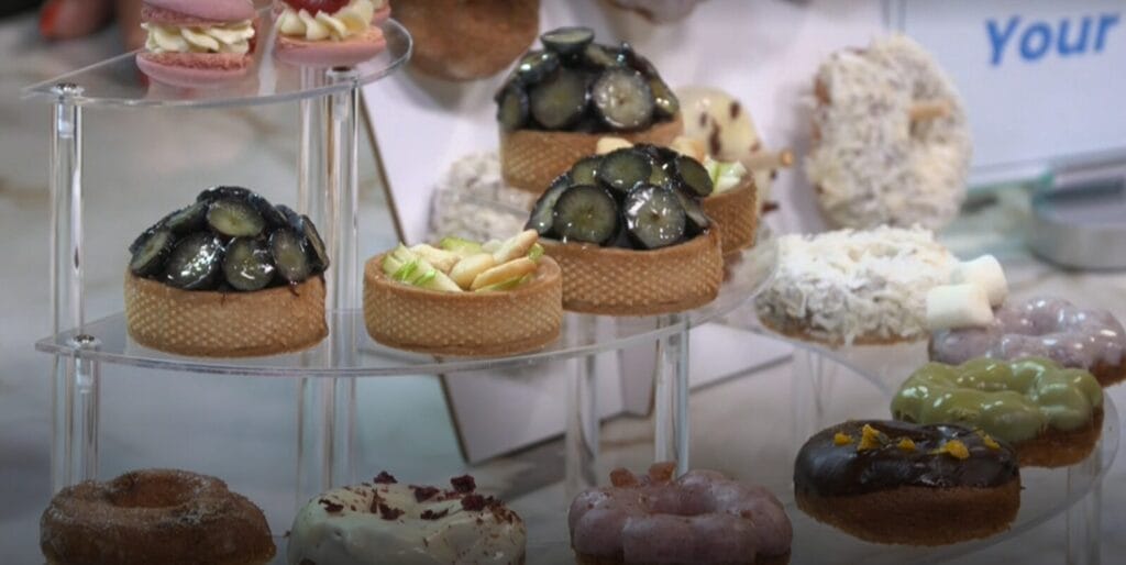 Mochi Donuts arranged on the table