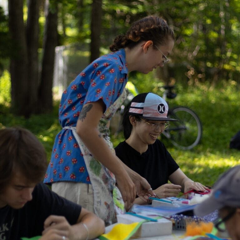 Group of youth enjoying an activity outdoor