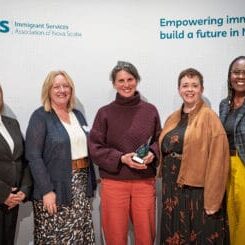 Hillary Lindsay receiving ISANS award for 2026