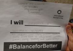 I will support all women rights. No matter how badly someone treats you, never drop down to their level. Remain calm, stay strong, and walk away.