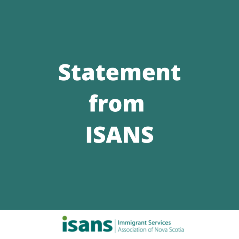Statement from ISANS